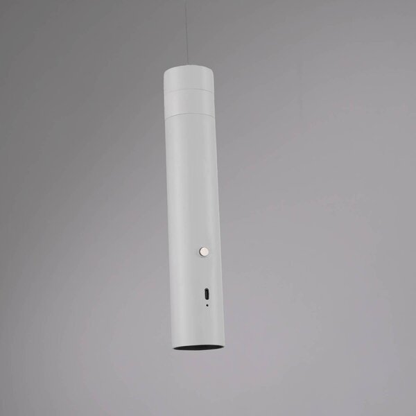JUST LIGHT. GmbH Lampa wisząca Attach, możliwość ściemniania, biały / opal, salon / jadalnia, metal, nowoczesny