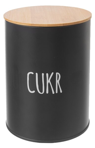 Orion Pojemnik blaszany na cukier BLACK