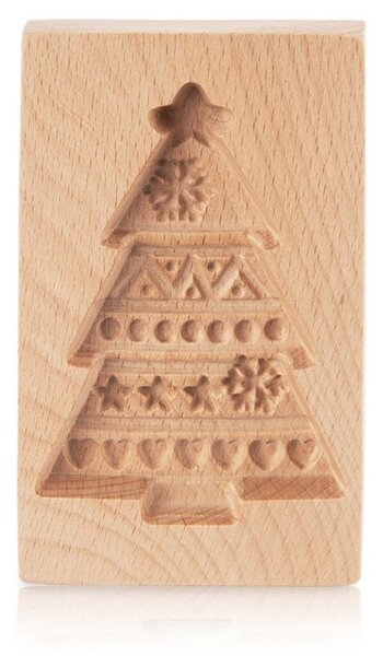 Foremka do ciastek drewniana choinka 13x8 cm
