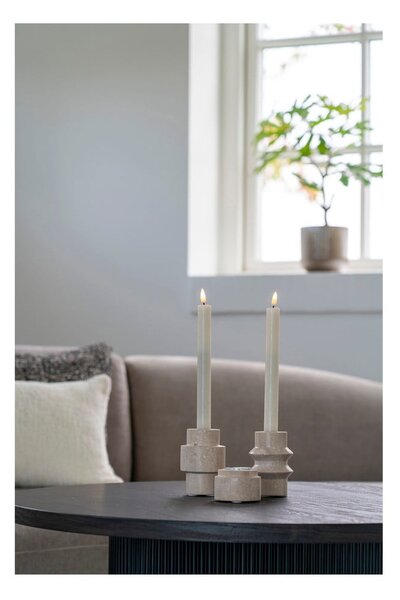 Kamienne świeczniki zestaw na świeczkę typu tealight 2 szt. – House Nordic