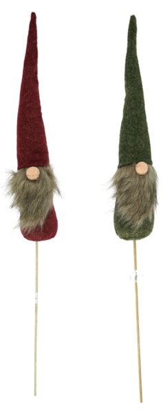 Świąteczna dekoracja do wbijania WYSOKI GNOME 50 cm - różne warianty