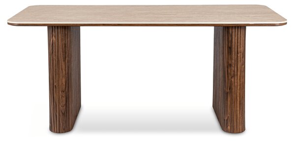 Stół Prostokątny ARAMIS 180 cm Trawertyn/Orzech Nowoczesny