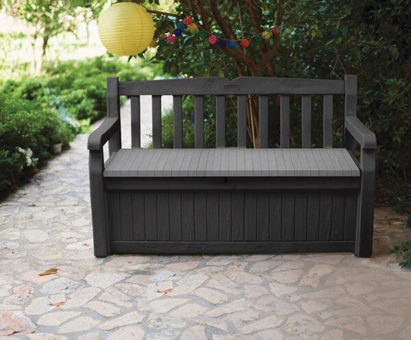 Ławka ogrodowa Keter Eden Garden Bench 265L szara