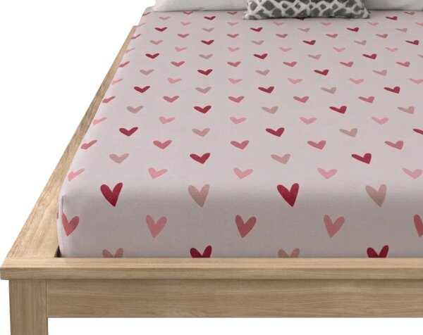 Prześcieradło z mikrofibry SOFHEARTS kremowe 90x200 cm