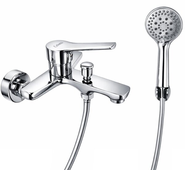 Bateria wannowa ścienna Estiva DESEA Chrome srebrna 1 szt