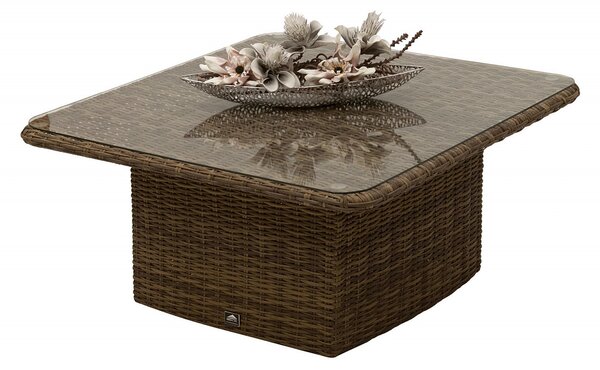 Rattanowy zestaw modułowy BORNEO LUXURY dla 4 osób (brązowy)