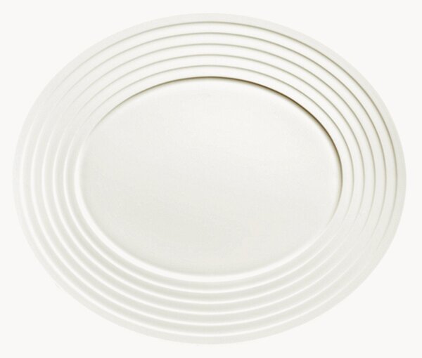 Komplet półmisek z porcelany kostnej Fine Dining Relief, 6 elem