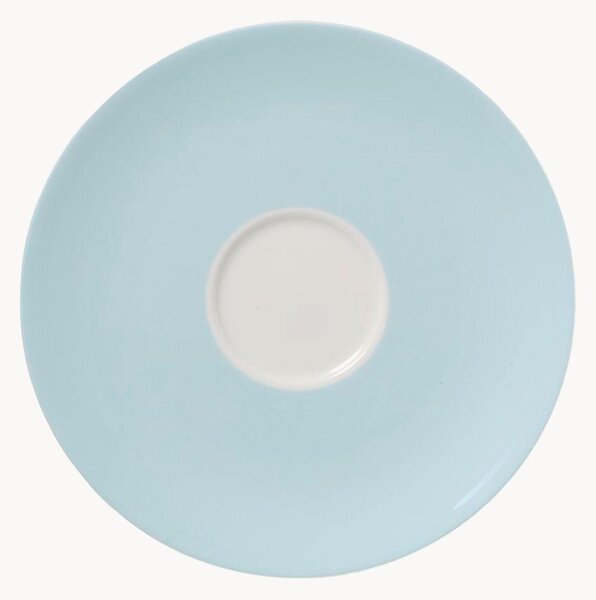 Komplet spodków z porcelany kostnej Pastel, 6 elem