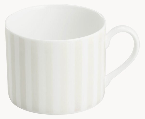 Komplet kubków z porcelany kostnej Pastel Stripes, 6 elem