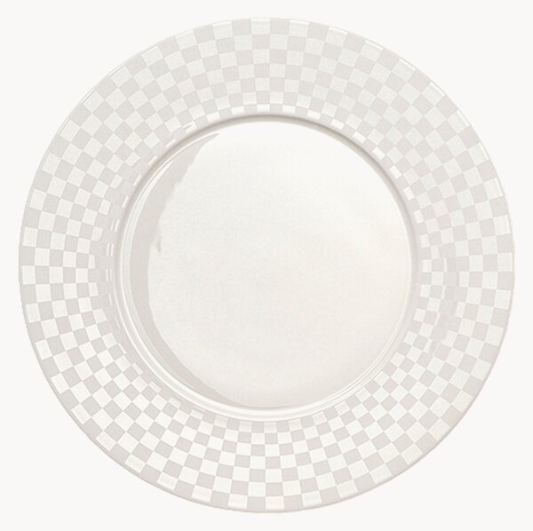 Komplet talerzy śniadaniowych z porcelany kostnej Cross White, 6 elem