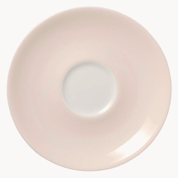 Komplet spodków z porcelany kostnej Pastel, 6 elem