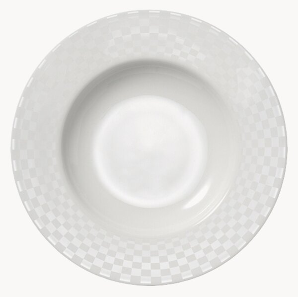 Komplet talerzy głębokich z porcelany kostnej Cross White, 6 elem