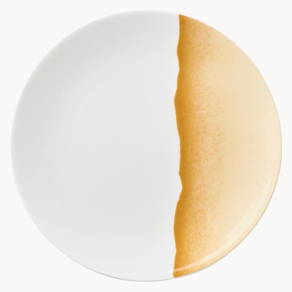 Komplet talerzy deserowych z porcelany kostnej Silhouette, 6 elem