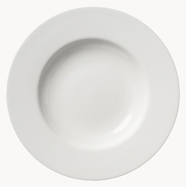 Komplet talerzy z porcelany kostnej Cross White, 6 elem