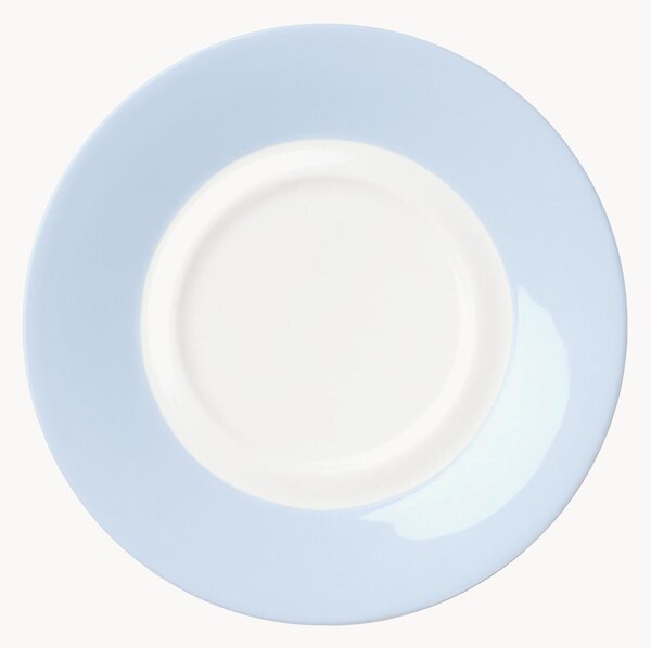 Komplet spodków z porcelany kostnej Pastel, 6 elem
