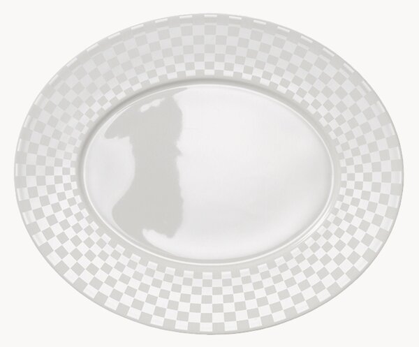 Komplet półmisek z porcelany kostnej Cross White, 6 elem