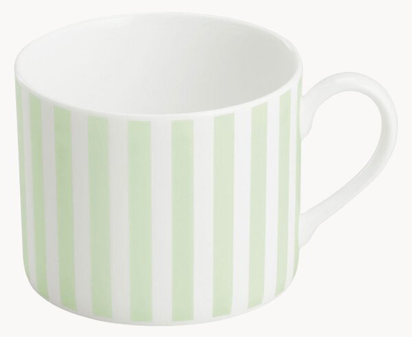 Komplet kubków z porcelany kostnej Pastel Stripes, 6 elem