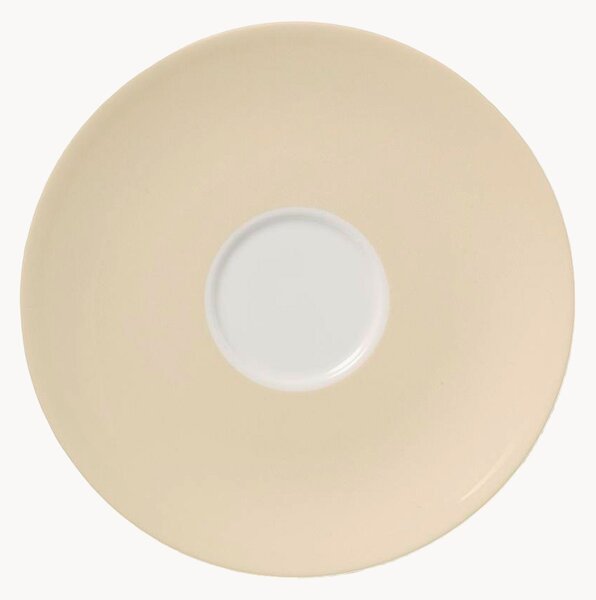 Komplet spodków z porcelany kostnej Pastel, 6 elem