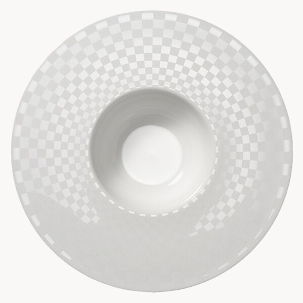 Komplet talerzy głębokich z porcelany kostnej Cross White, 6 elem