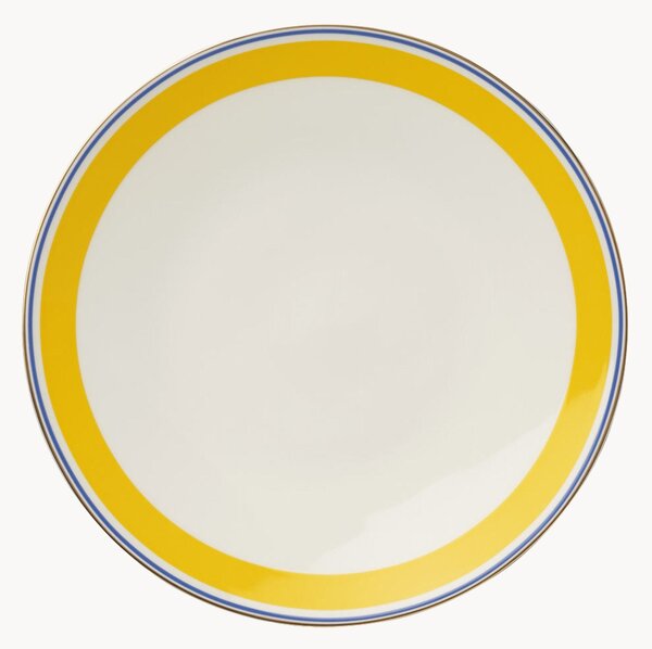 Komplet talerzy z porcelany kostnej Capri, 6 elem