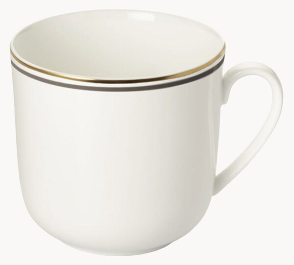 Komplet kubków z porcelany kostnej Capri, 6 elem