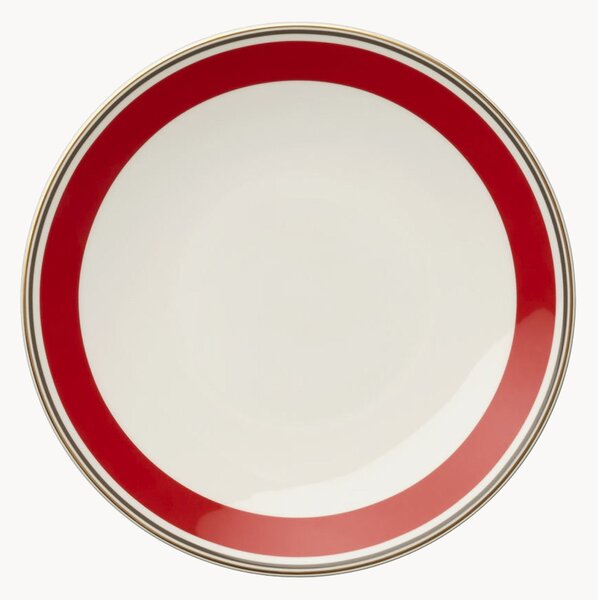 Komplet talerzy śniadaniowych z porcelany kostnej Capri, 6 elem