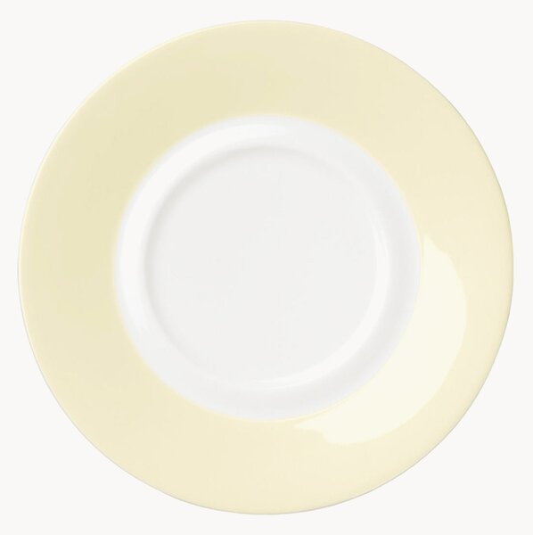 Komplet spodków z porcelany kostnej Pastel, 6 elem