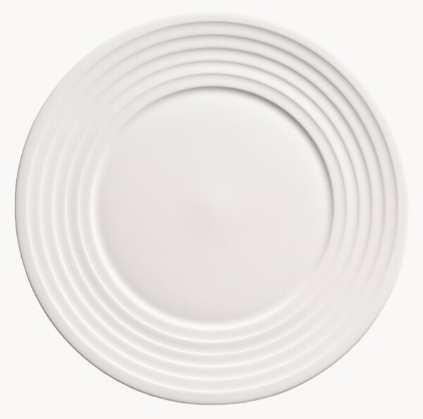 Komplet talerzy z porcelany kostnej Fine Dining Relief, 6 elem