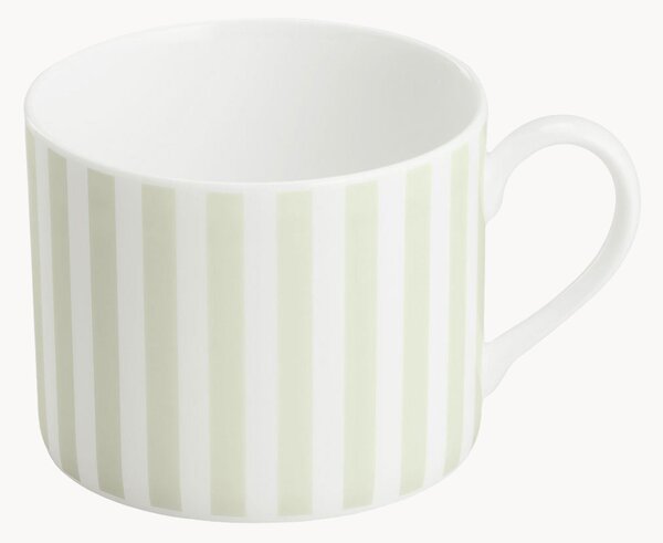 Komplet kubków z porcelany kostnej Pastel Stripes, 6 elem