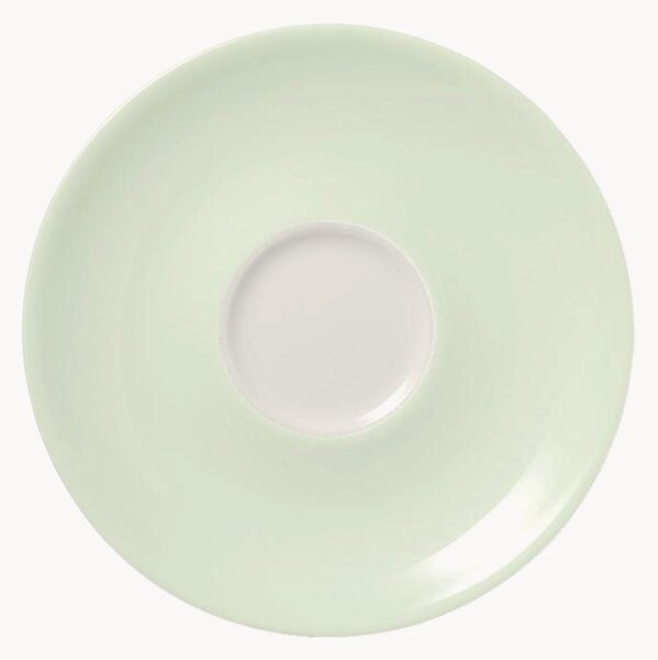 Komplet spodków z porcelany kostnej Pastel, 6 elem