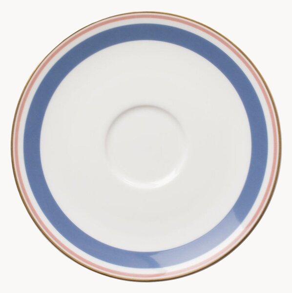 Komplet spodków z porcelany kostnej Capri, 6 elem