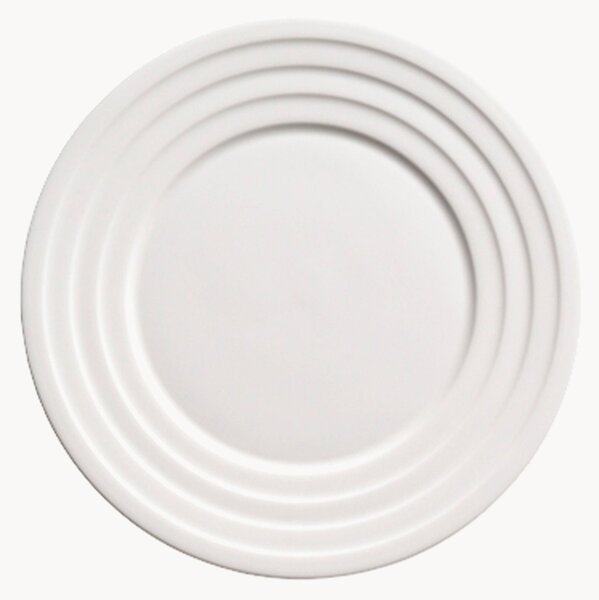 Komplet talerzy deserowych z porcelany kostnej Fine Dining Relief, 6 elem