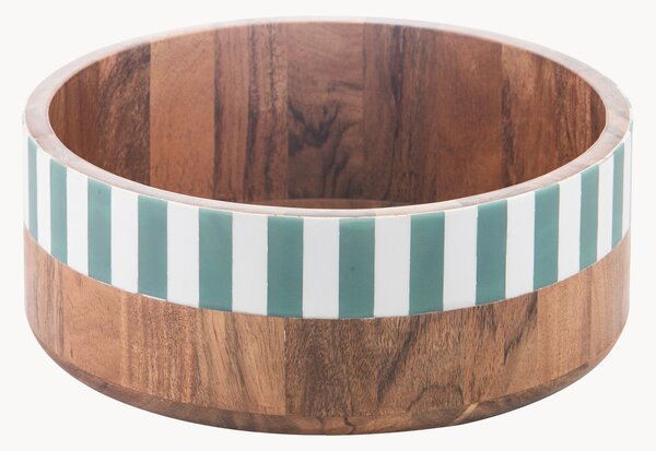 Miska do sałatek z drewna akacjowego Panama Stripe
