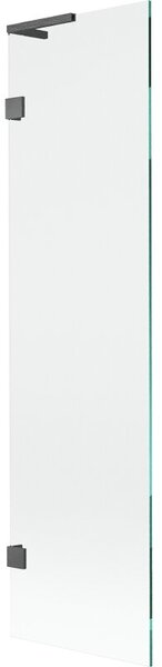 Mexen Lunar L parawan nawannowy 1-skrzydłowy 50 x 150 cm, transparent, gun gray szczotkowany - 897L-050-000-66-00