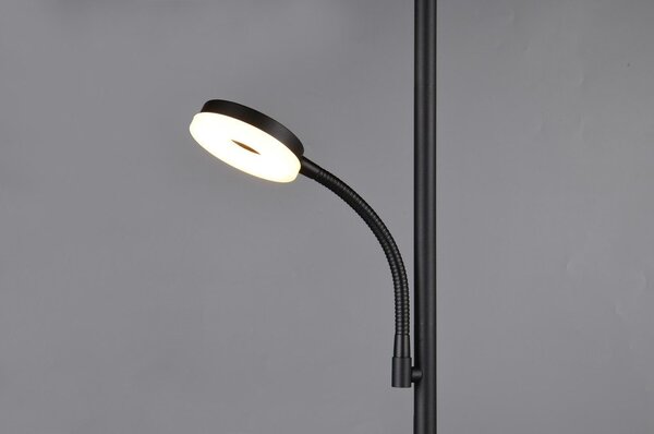 Czarna lampa stojąca LED (wysokość 178 cm) Specter – Reality