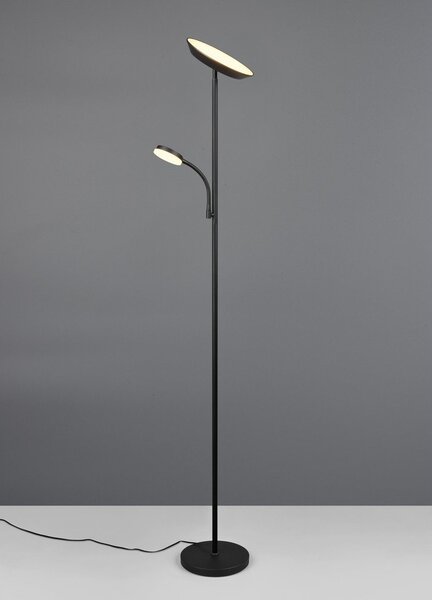 Czarna lampa stojąca LED (wysokość 178 cm) Specter – Reality
