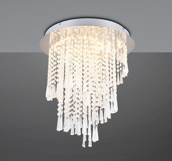 Lampa sufitowa LED w kolorze srebra ø 45 cm Pomp – Reality