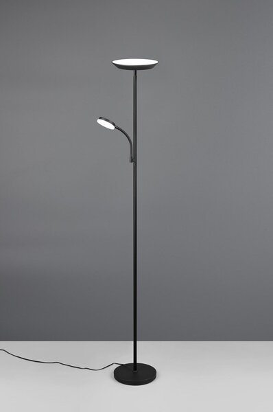 Czarna lampa stojąca LED (wysokość 178 cm) Specter – Reality