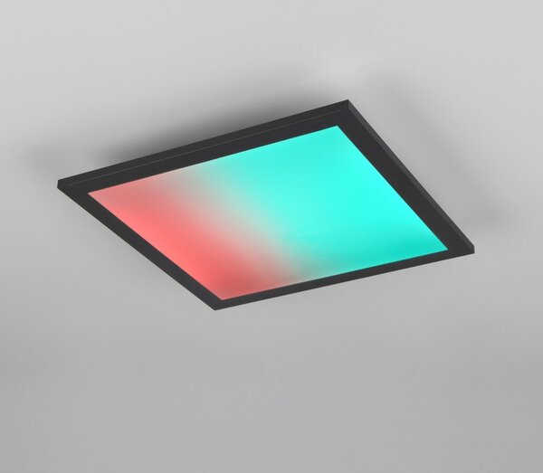 Czarna lampa sufitowa LED 29.5x29.5 cm Beta – Reality