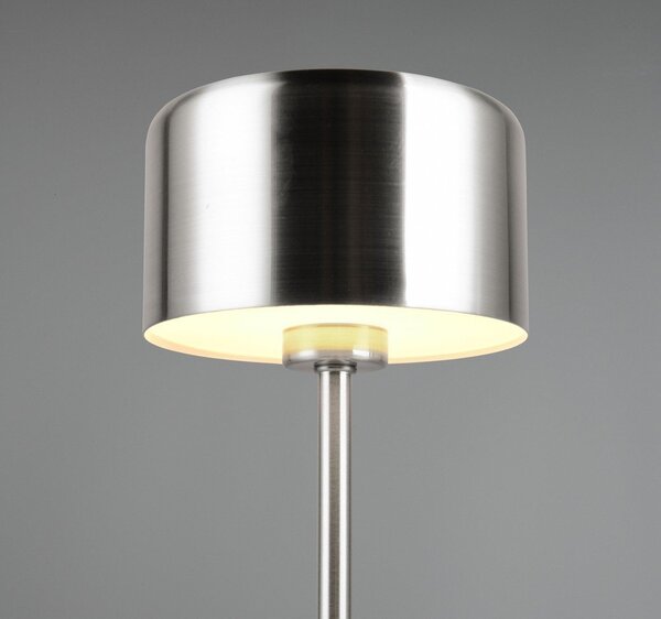 Lampa stołowa LED w kolorze srebra ze ściemniaczem (wys. 30 cm) Jeff – Reality