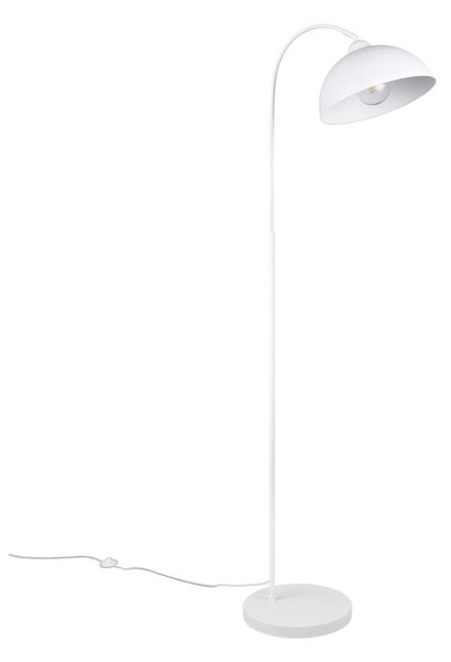 Biała lampa stojąca z metalowym kloszem (wysokość 170 cm) Sierra – Reality