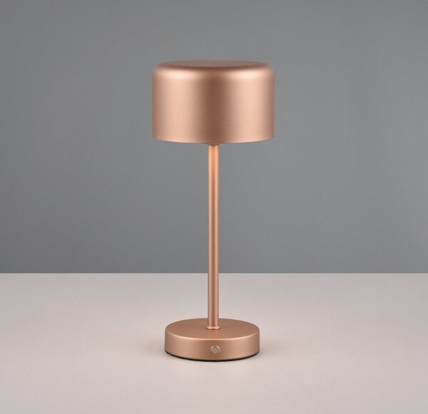 Lampa stołowa LED w kolorze miedzi ze ściemniaczem (wys. 30 cm) Jeff – Reality