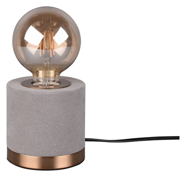 Szara aksamitna lampa stołowa (wysokość 11 cm) Judy – Reality