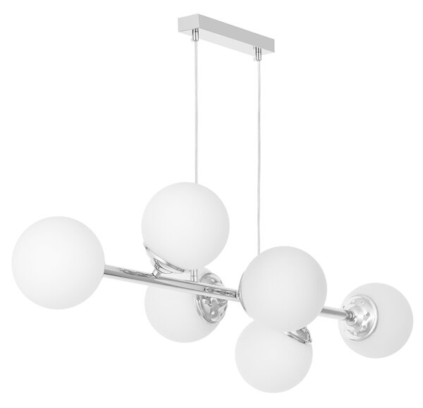 NOWOCZESNA LAMPA WISZĄCA CHROMOWANA FINO W6