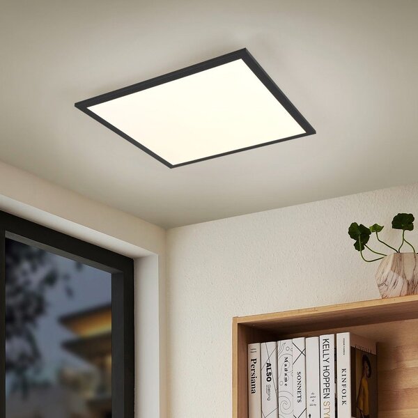 Czarna lampa sufitowa LED 29.5x29.5 cm Beta – Reality