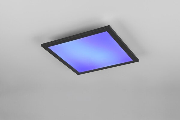 Czarna lampa sufitowa LED 29.5x29.5 cm Beta – Reality