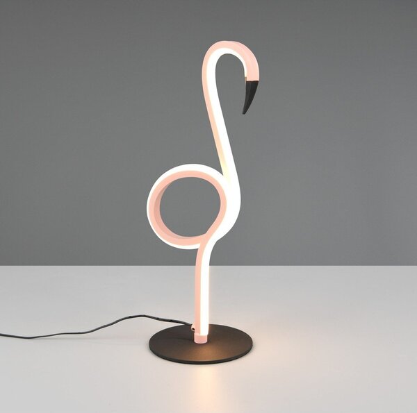 Różowa lampa stołowa LED (wysokość 35 cm) Ingo – Reality