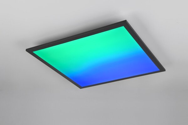 Czarna lampa sufitowa LED 44.5x44.5 cm Beta – Reality
