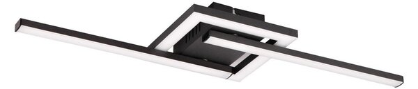 Czarna lampa sufitowa LED 16x54 cm Viale – Reality