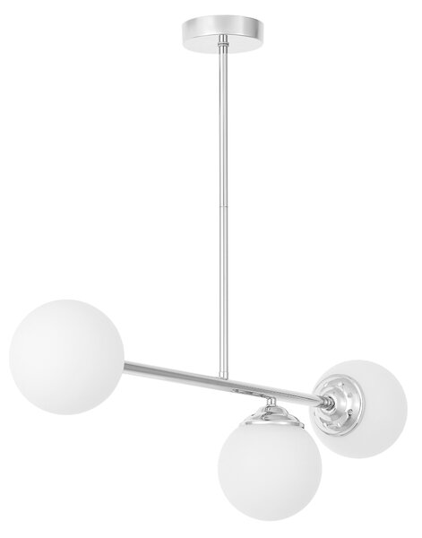 NOWOCZESNA LAMPA SUFITOWA WISZĄCA CHROMOWANA FINO W3